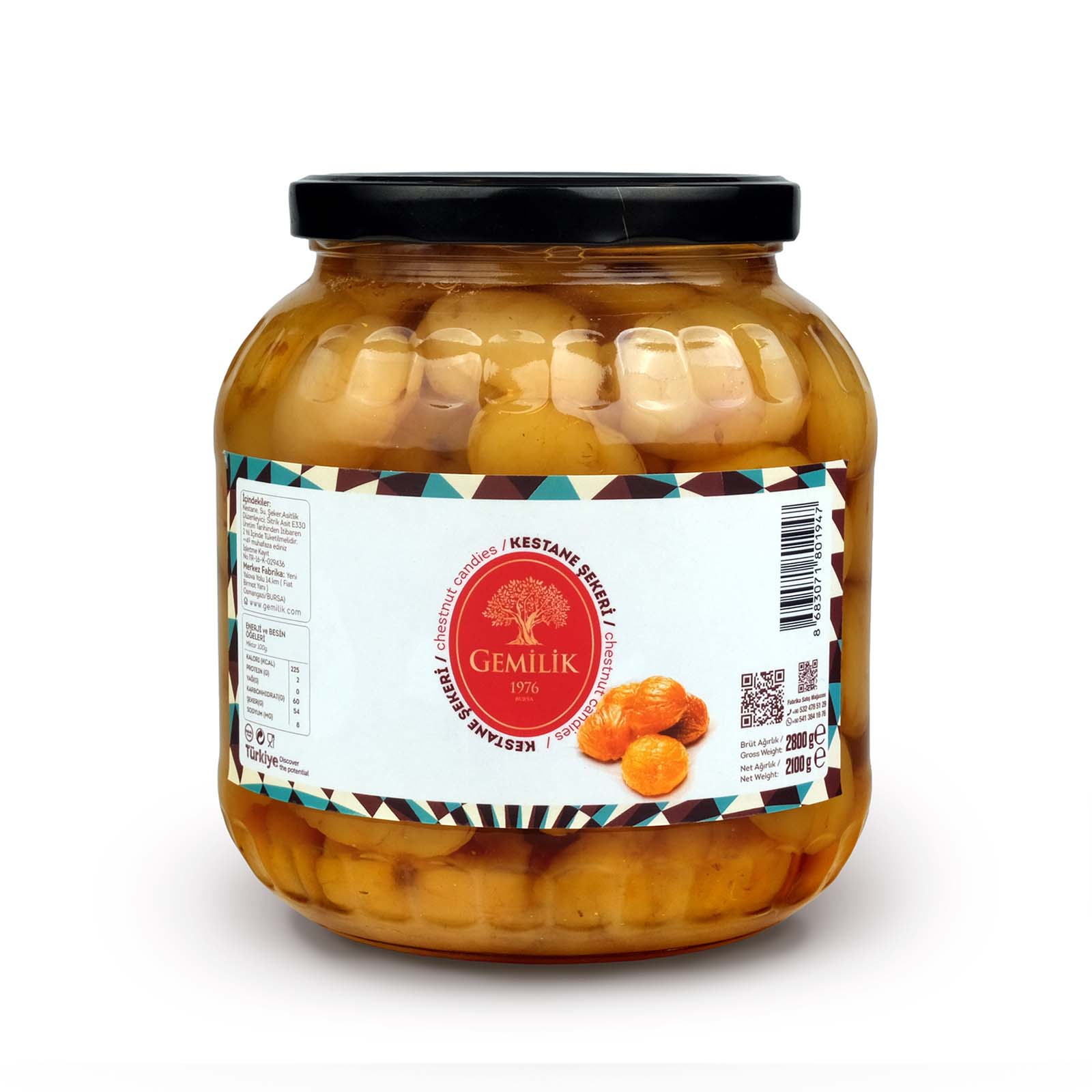 Gemilik Kavanoz Kestane Şekeri